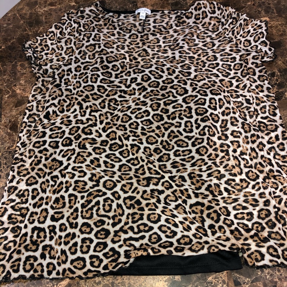 Cheatah print blouse